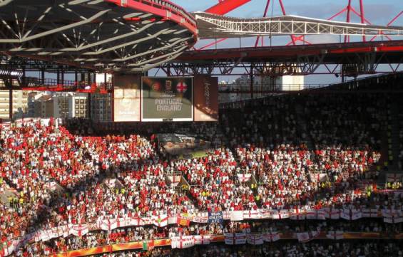 Est&aacute;dio da Luz Lisboa - Portugal v England, das liegt heute an